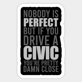 Civic Owners Sticker